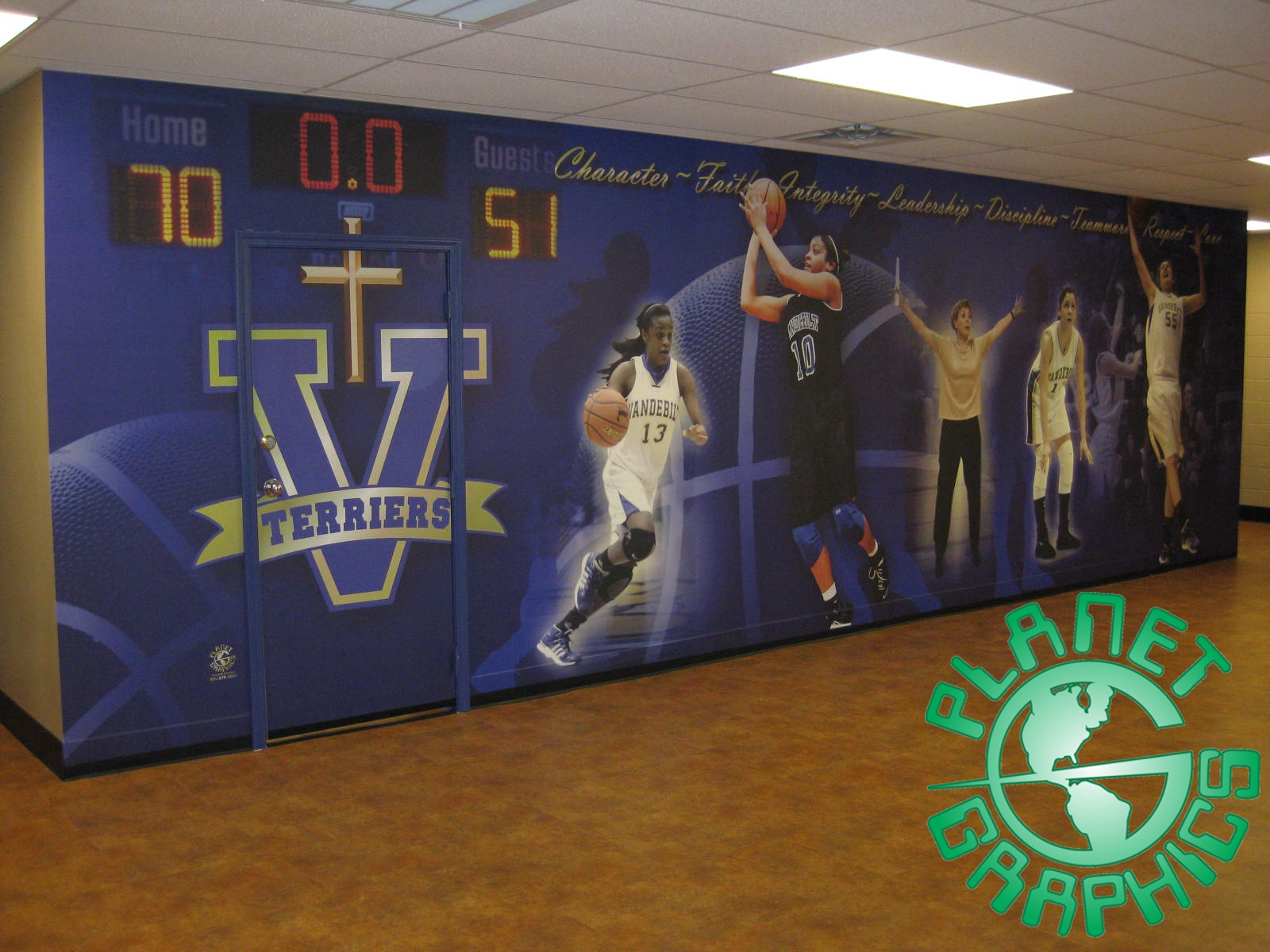 Digital Printing, Vandebilt, Wall Wrap, Basketball